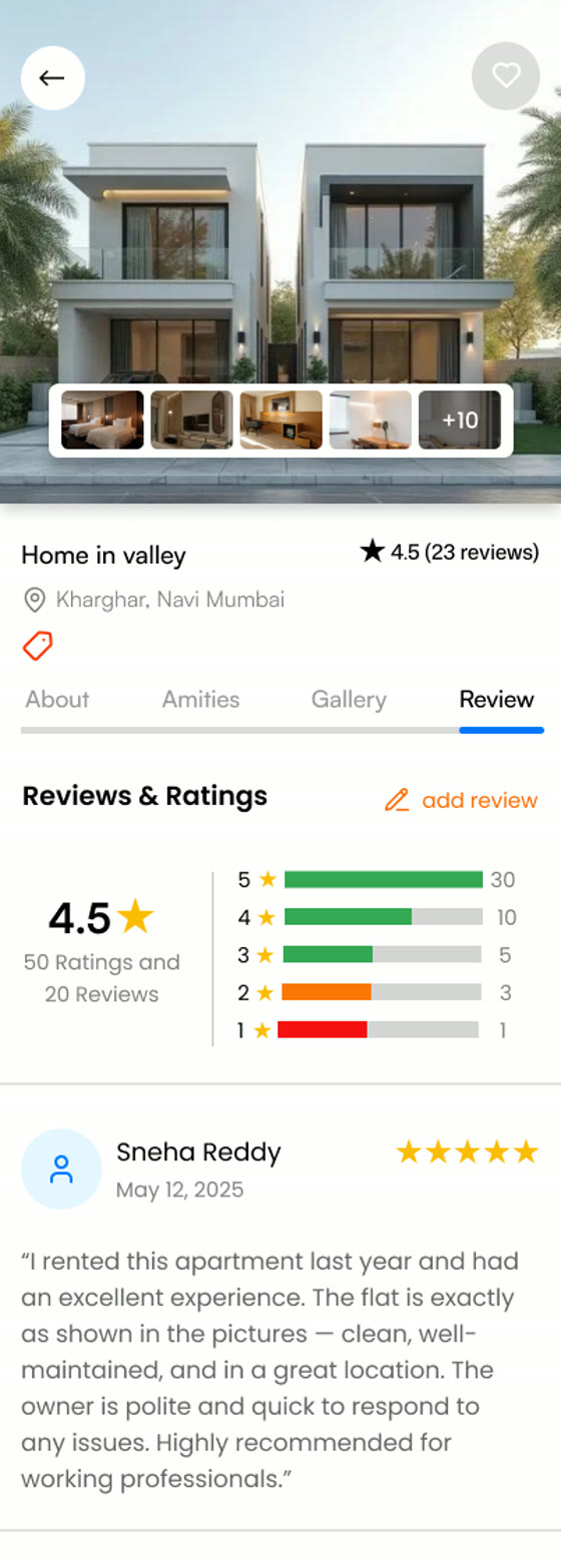 Hommigo app make an offer screen for buying a property